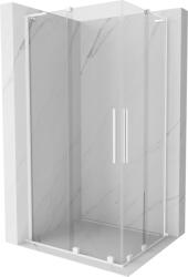 Mexen Velar L Duo cabină de duș glisantă 90 x 80 cm, transparentă, albă - 871-090-080-02-03-20 (871-090-080-02-03-20)