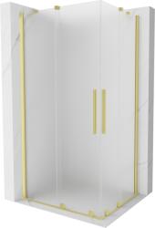 Mexen Velar Duo cabină de duș culisantă 90 x 80 cm, înghețat, auriu periat - 871-090-080-32-55 (871-090-080-32-55)