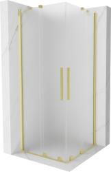 Mexen Velar Duo cabină de duș glisantă 100 x 100 cm, mat, auriu periat - 871-100-100-32-55 (871-100-100-32-55)