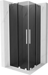 Mexen Velar Cabină de duș glisantă Duo 90 x 90 cm, grafit, alb - 871-090-090-42-20 (871-090-090-42-20)