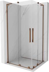 Mexen Velar L Cabină de duș Duo cu uși culisante 100 x 90 cm, transparentă, aur roz - 871-100-090-02-03-60 (871-100-090-02-03-60)