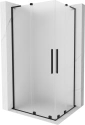 Mexen Velar L Duo cabină de duș glisantă 90 x 80 cm, înghețată, neagră - 871-090-080-02-33-70 (871-090-080-02-33-70)