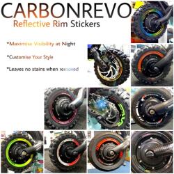 Carbonrevo Stickere Carbonrevo reflectorizante jante 10 inci Dualtron