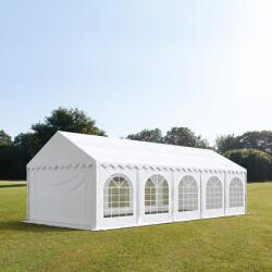 TOOLPORT Parti sátor, 3x10m, PVC ponyva, fehér, padlókerettel Sörsátor, Rendezvény sátor - (7268)