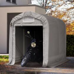 TOOLPORT Ponyvagarázs, 1, 6x2, 4m, PVC ponyva, szürke, statikai megerősítés nélkül Sátorgarázs, Autó sátor, Fóliagarázs - (77834)