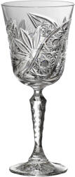 Black Crystal - Ajka Liliom * Ólomkristály Nagy boros pohár 250 ml (Su14505)