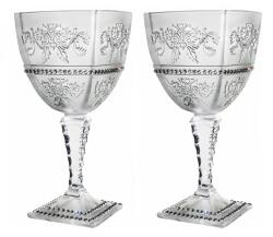 Black Crystal - Ajka Royal * Kristály Nagy boros pohár készlet 2 db (Ar18925)
