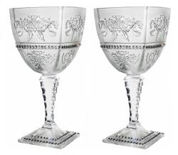 Black Crystal - Ajka Royal * Kristály Nagy boros pohár készlet 2 db (Ar18924)