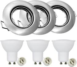 Polux Olin beépített lámpa 1x8 W nikkel 306203 (306203)