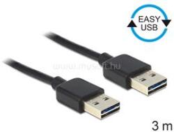 Delock EASY-USB 2.0-A apa > apa kábel, 3 m (DL83462) (DL83462)