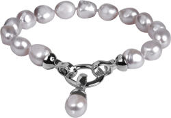 JwL Luxury Pearls Valódi szürke gyöngyből készült karkötő JL0558