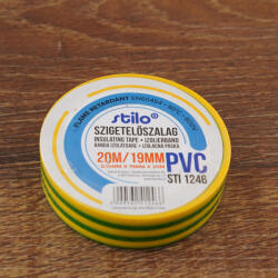 Stilo Szigetelő szalag 20 × 19 zöld-sárga (STI1246)