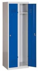 Duro Pop Dulap sudat pentru vestiar DURO POP, 2 compartimente, gri/albastru, incuietoare cilindrica M116513