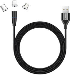 ColorWay Kabel Univ. 3in1 (lightning+microusb+type-c) Adat/tolto, Magn. , 1m (cw-cbuu038-bk)