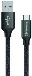 ColorWay Kabel Usb Type-c 2.1a 1m, Black (cw-cbuc003-bk)