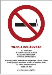  munkavédelmi matrica önt. 210x130 tilos a doh. ! 5nyelven