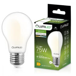 Lumileds E27 A60 LED izzó 8W = 75W 1055lm 4000K Semleges 360°-os filament tejszerű LUMILED (LUMLEDJ0217) - lindlight