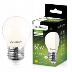 Lumileds P45 E27 LED izzó 7W = 60W 770lm 4000K semleges 360°-os filament tejszerű LUMILED (LUMLEDH0211) - lindlight