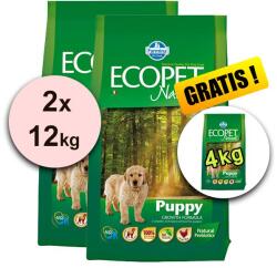 FARMINA MO P ECOPET N dog PUPPY MAXI 2 x 12 kg + 4 kg GRÁTISZ