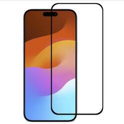 Védőüveg Edzett üvegfólia iPhone 15, teljes felület - fekete