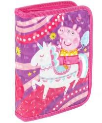 Peppa Pig Penar cu 1 fermoar si 2 flapsuri, Peppa Pig Penar