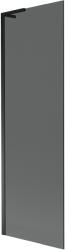 Mexen Next L, 1 szárnyú kádparaván 60 x 150 cm, 6mm szürke üveg, fekete profil, 895-060-000-03-40-70 (895-060-000-03-40-70)
