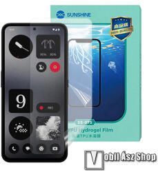 SUNSHINE Hydrogel TPU képernyővédő fólia - Ultra Clear, ÖNREGENERÁLÓ! - 1db, a teljes képernyőt védi - Nothing CMF Phone 1 (SUNS285581)