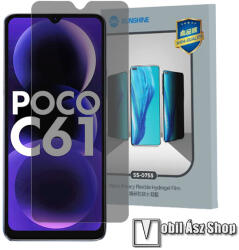 SUNSHINE Hydrogel TPU képernyővédő fólia - Anti-Peep, Betekintés elleni védelemmel! - 1db - Xiaomi Redmi A3 / Poco C61 (SUNS285877)