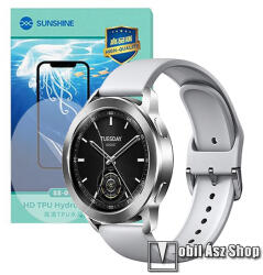 SUNSHINE Hydrogel TPU okosóra képernyővédő fólia - Ultra Clear, ÖNREGENERÁLÓ! - 1db - Xiaomi Watch S3 (SUNS285972)