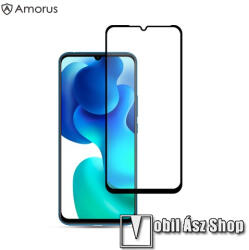 Amorus Xiaomi Mi 10 Lite 5G, Mi 10 Youth 5G, Mi 10 Lite Zoom, AMORUS üvegfólia, Full cover, 0, 3mm, 3D, 9H, Fekete