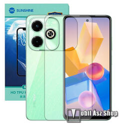 SUNSHINE Hydrogel TPU hátlapvédő fólia - 1db, Ultra Clear - Infinix Hot 40i (X6528B) (SUNS286007)