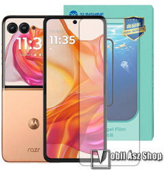 SUNSHINE Hydrogel TPU képernyővédő fólia - Ultra Clear, ÖNREGENERÁLÓ! , belső kijelzőre - 1db - MOTOROLA Razr 50 Ultra (SUNS285673)
