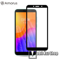 Amorus HUAWEI Y5p, Honor 9S, AMORUS üvegfólia, Full glue, Full cover, 0, 33mm, 9H, Fekete