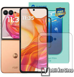SUNSHINE Hydrogel TPU képernyővédő fólia - Ultra Clear, ÖNREGENERÁLÓ! , külső kijelzőre - 1db - MOTOROLA Razr 50 Ultra (SUNS285674)