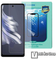 SUNSHINE Hydrogel TPU képernyővédő fólia - Ultra Clear, ÖNREGENERÁLÓ! - 1db, TOKBARÁT - Tecno Spark 20 Pro (KJ6) (SUNS285821)