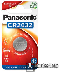 Panasonic gombelem - 1db / csomag, CR2032/BS, 3V, mangán-dioxid lítium - CR-2032/BS (CR-2032_BS)