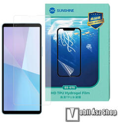 SUNSHINE Hydrogel TPU képernyővédő fólia - Ultra Clear, ÖNREGENERÁLÓ! - 1db, TOKBARÁT - SONY Xperia 10 VI (XQ-ES72) (SUNS285742)
