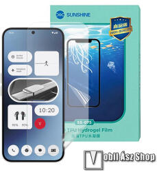 SUNSHINE Hydrogel TPU képernyővédő fólia - Ultra Clear, ÖNREGENERÁLÓ! - 1db, a teljes képernyőt védi - Nothing Phone (2a) (A142) (SUNS285589)