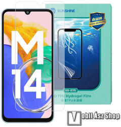 SUNSHINE Hydrogel TPU képernyővédő fólia - Ultra Clear, ÖNREGENERÁLÓ! - 1db, a teljes képernyőt védi - SAMSUNG Galaxy M14 4G (SM-M145F/DS) (SUNS285934)