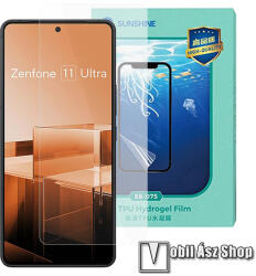 SUNSHINE Hydrogel TPU képernyővédő fólia - Ultra Clear, ÖNREGENERÁLÓ! - 1db, a teljes képernyőt védi - ASUS Zenfone 11 Ultra (AI2401) (SUNS285908)
