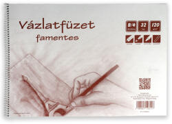 Iskola Famentes spirálos vázlatfüzet B/4 32 lapos, 120g (P1115-0031-546117)
