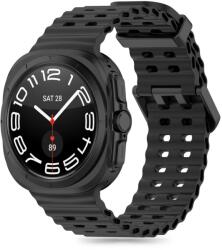 Samsung Galaxy Watch ULTRA (47 mm) okosóra szíj - Tech-Protect IconBand Pro - fekete szilikon szíj - graffistore