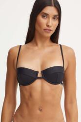 Calvin Klein bikini felső fekete, enyhén merevített kosaras, KW0KW02427 - fekete 80B