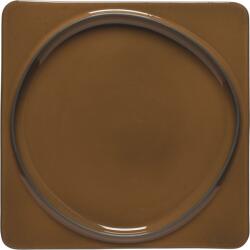 COSTA NOVA Ambar farfurie plată, pătrată, caramel, lungime: 271 mm