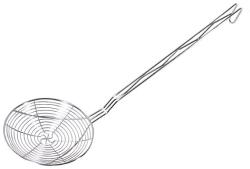contacto Lingură de fritură, lungime mână: 430 mm, dimensiune lopată: 150 mm, sudată