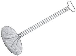 contacto spatula pentru prăjit, lungimea mânerului: 600 mm, dimensiunea spatulei: 280 mm
