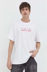 Levi's pamut póló fehér, férfi, nyomott mintás - fehér M - answear - 9 990 Ft