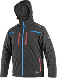 CXS Férfi téli softshell kabát CXS NORFOLK - Fekete / kék / piros | XL (1220-016-817-95)