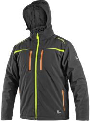 CXS Geacă softshell de iarnă bărbați CXS NORFOLK - Neagră / galbenă / oranj | S (1220-016-816-92)