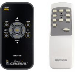 General SINCLAIR AMC-14AN, Coolexpert APA-14P - telecomandă duplicat